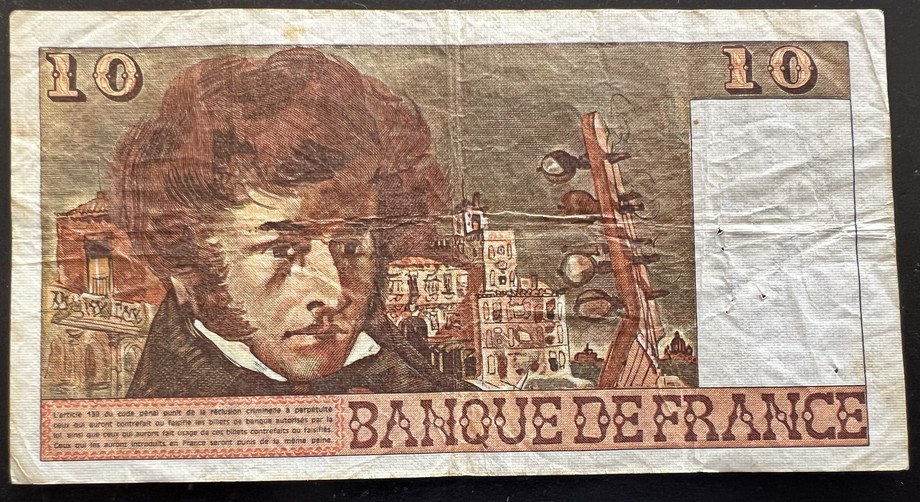 France 10 Franc, back