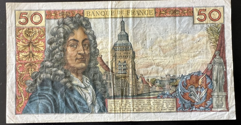 France 50 Franc, back