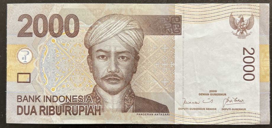 Indonesia 2000 Rupiah, front