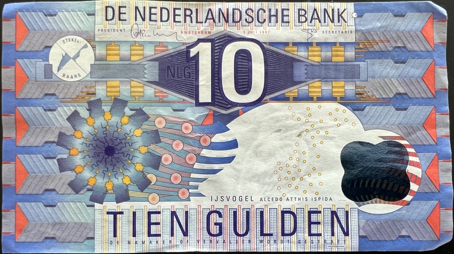 Netherlands 10 Guilder, front