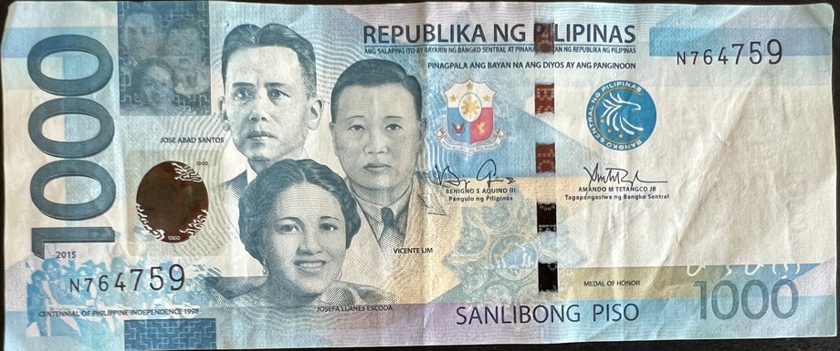 Philippines 1000 Piso, front
