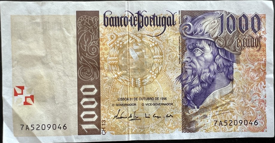 Portugal 1000 Escudo, front