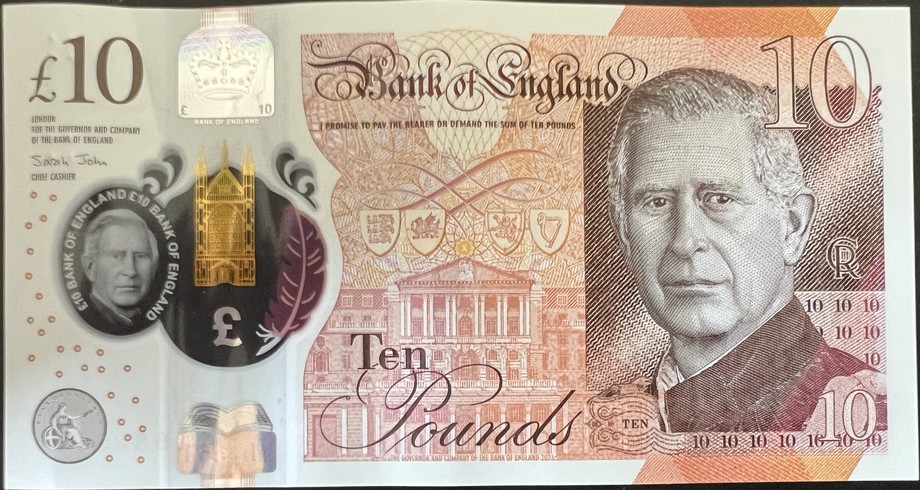 United Kingdom 10 Pound, front