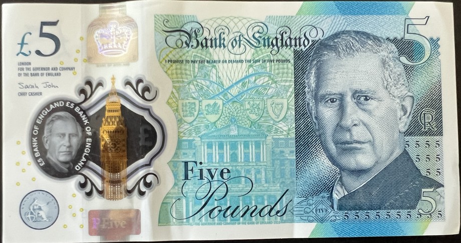United Kingdom 5 Pound, front