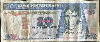 Guatemala 20 note