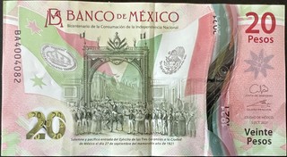 Mexico 20 note