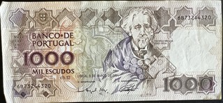 Portugal 1000 note