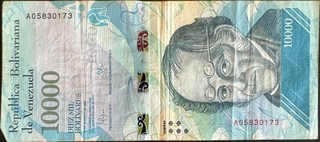 Venezuela 10000 — front