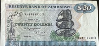 Zimbabwe 20 — front